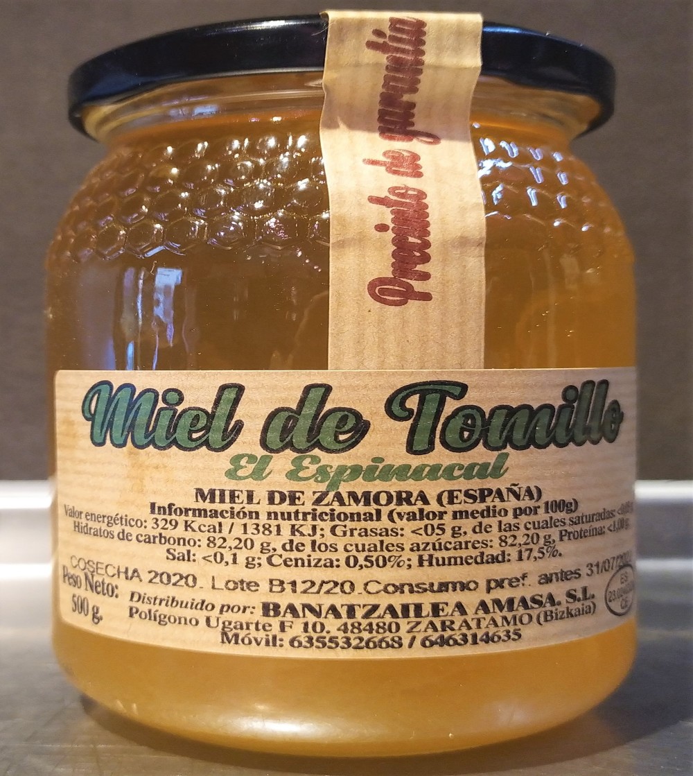 MIEL DE TOMILLO 0.500gr.