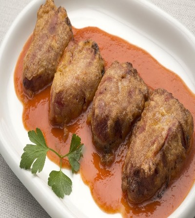 PIMIENTOS RELLENOS, VARIADOS, BACALAO, CARNE, HONGOS, MARISCO