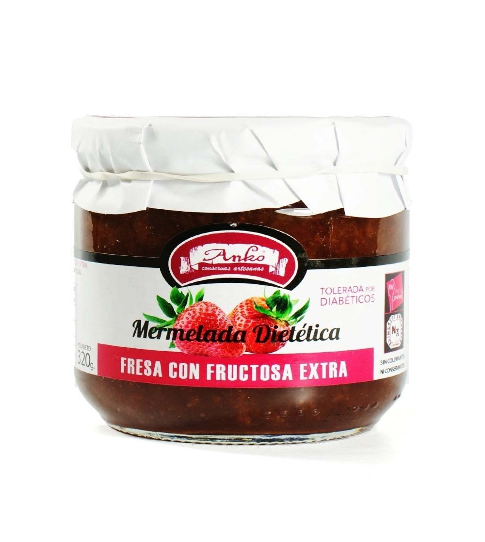 MERMELADA DIETICA DE FRESA CON FRUCTOSA EXTRA