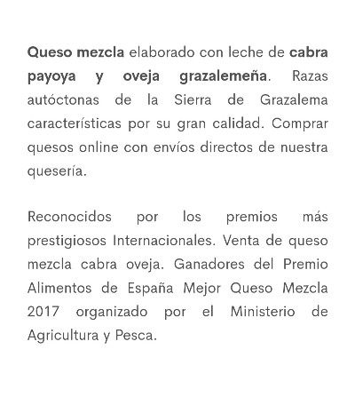 QUESO DE CABRA Y OVEJA